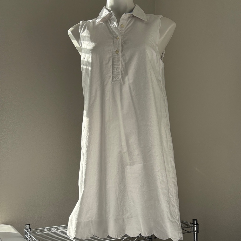 Vineyard Vines White and Blue Collared Shirt